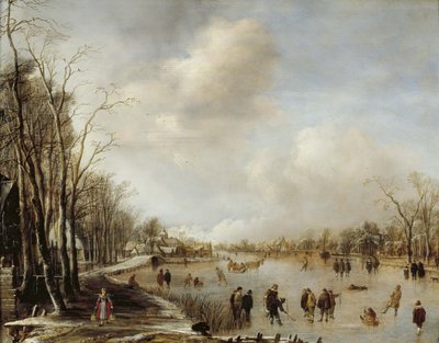 Winterlandschaft, 1645 von Aert van der Neer